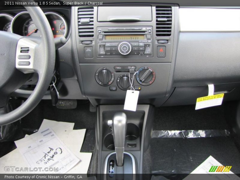 Super Black / Charcoal 2011 Nissan Versa 1.8 S Sedan