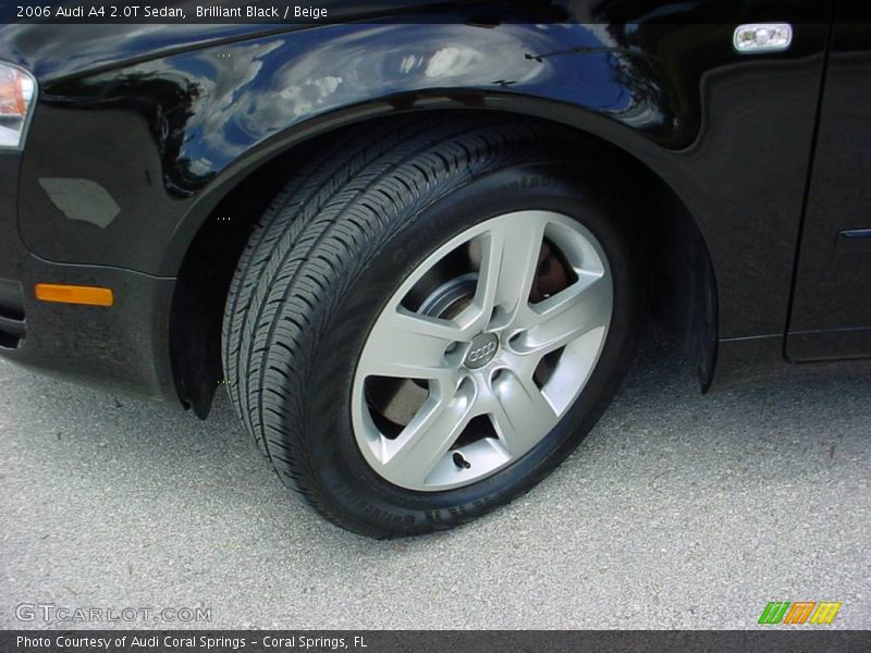Brilliant Black / Beige 2006 Audi A4 2.0T Sedan