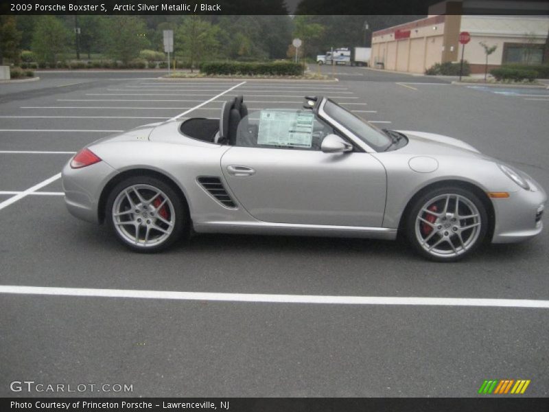 Arctic Silver Metallic / Black 2009 Porsche Boxster S