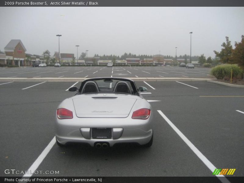 Arctic Silver Metallic / Black 2009 Porsche Boxster S