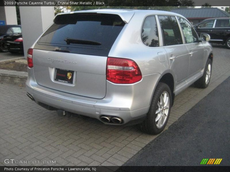 Crystal Silver Metallic / Black 2009 Porsche Cayenne Turbo