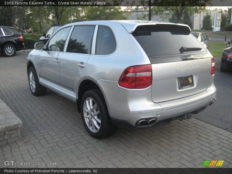 Crystal Silver Metallic / Black 2009 Porsche Cayenne Turbo
