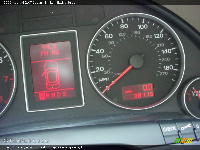 Brilliant Black / Beige 2006 Audi A4 2.0T Sedan