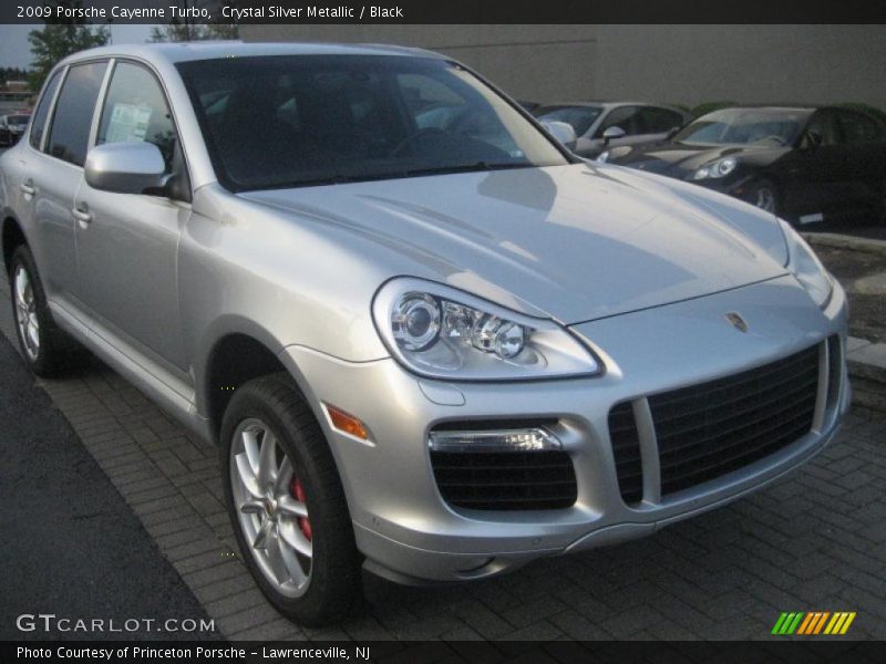 Crystal Silver Metallic / Black 2009 Porsche Cayenne Turbo