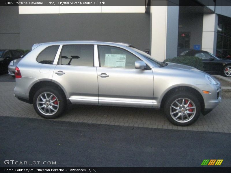 Crystal Silver Metallic / Black 2009 Porsche Cayenne Turbo