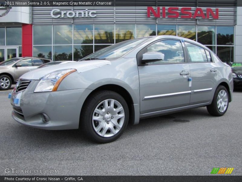 Magnetic Gray Metallic / Charcoal 2011 Nissan Sentra 2.0 S