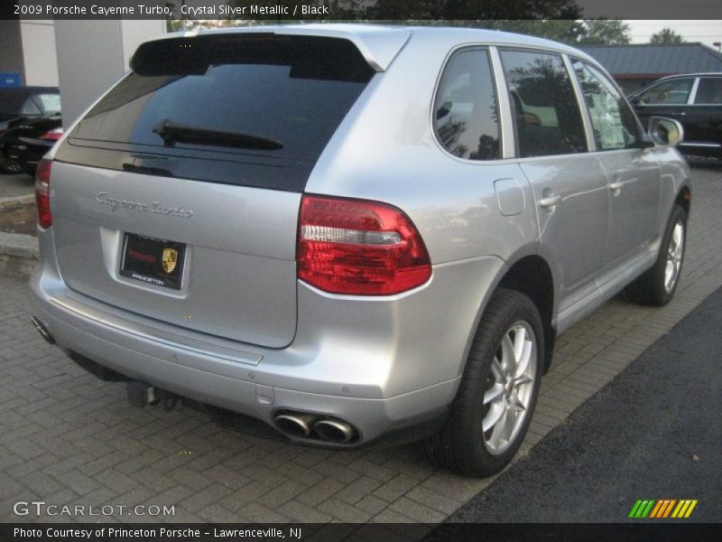 Crystal Silver Metallic / Black 2009 Porsche Cayenne Turbo