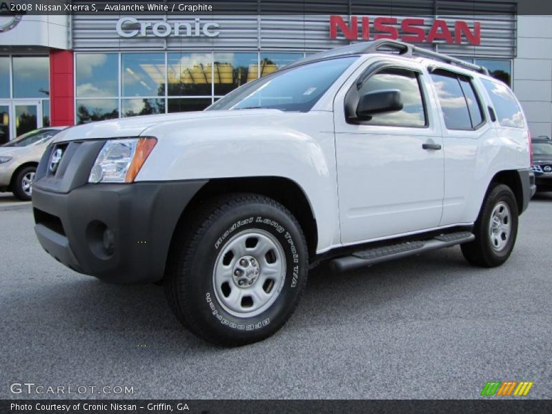 Avalanche White / Graphite 2008 Nissan Xterra S