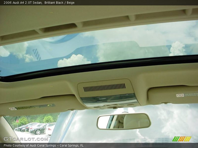 Brilliant Black / Beige 2006 Audi A4 2.0T Sedan