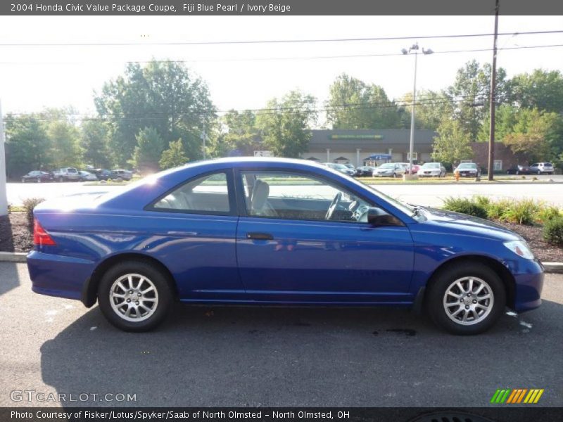 Fiji Blue Pearl / Ivory Beige 2004 Honda Civic Value Package Coupe