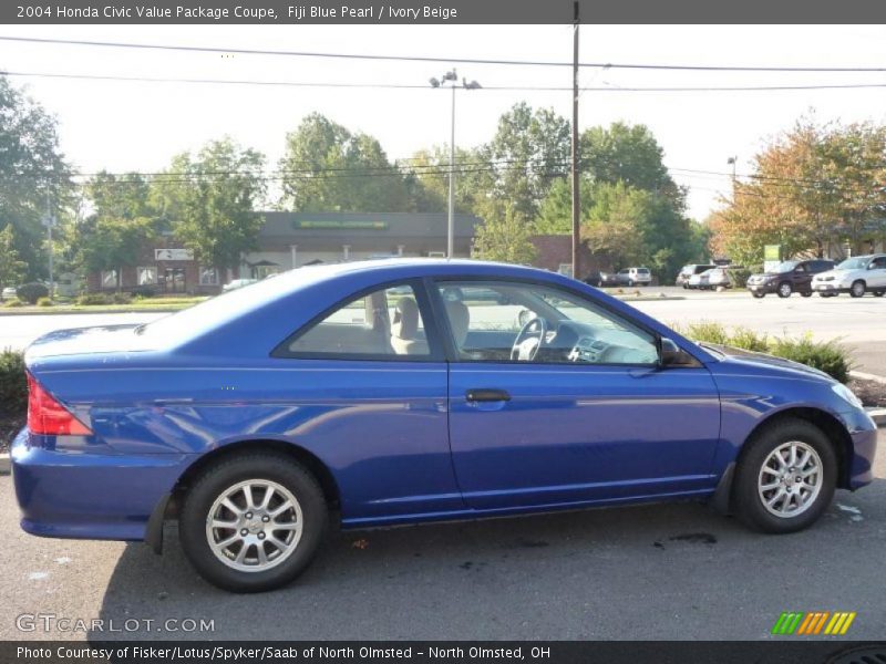 Fiji Blue Pearl / Ivory Beige 2004 Honda Civic Value Package Coupe