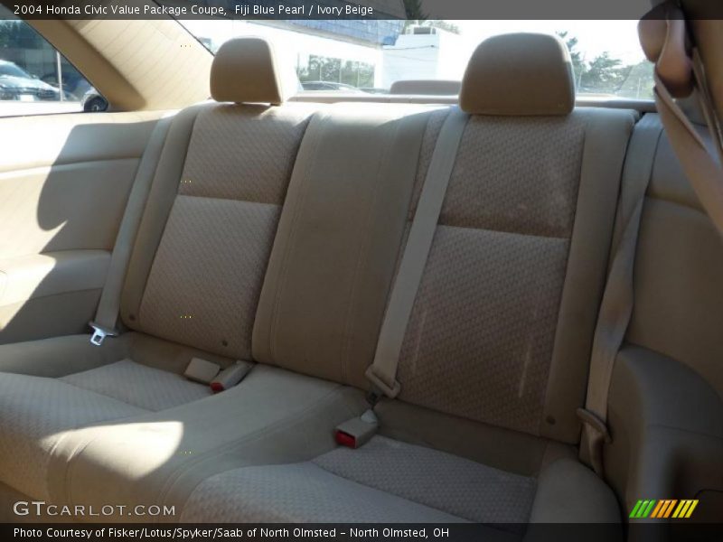 Fiji Blue Pearl / Ivory Beige 2004 Honda Civic Value Package Coupe