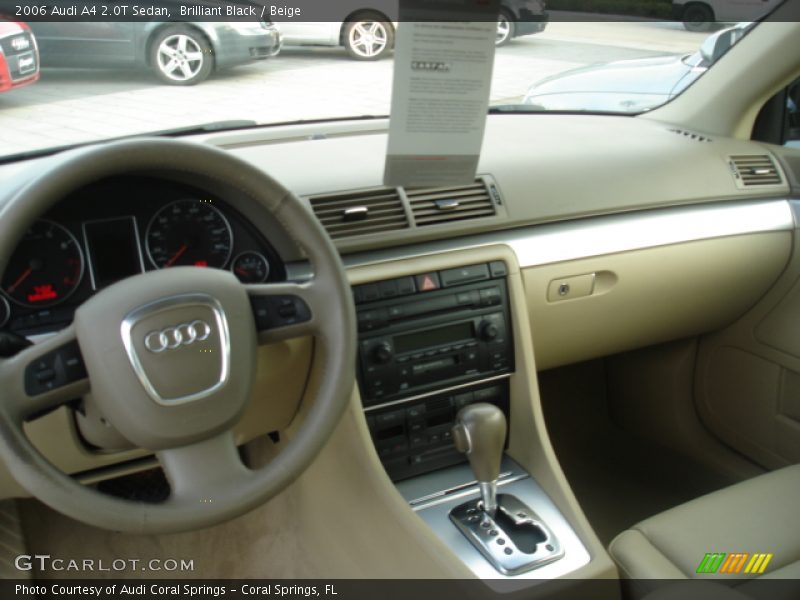 Brilliant Black / Beige 2006 Audi A4 2.0T Sedan
