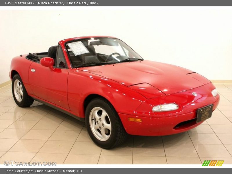 Classic Red / Black 1996 Mazda MX-5 Miata Roadster