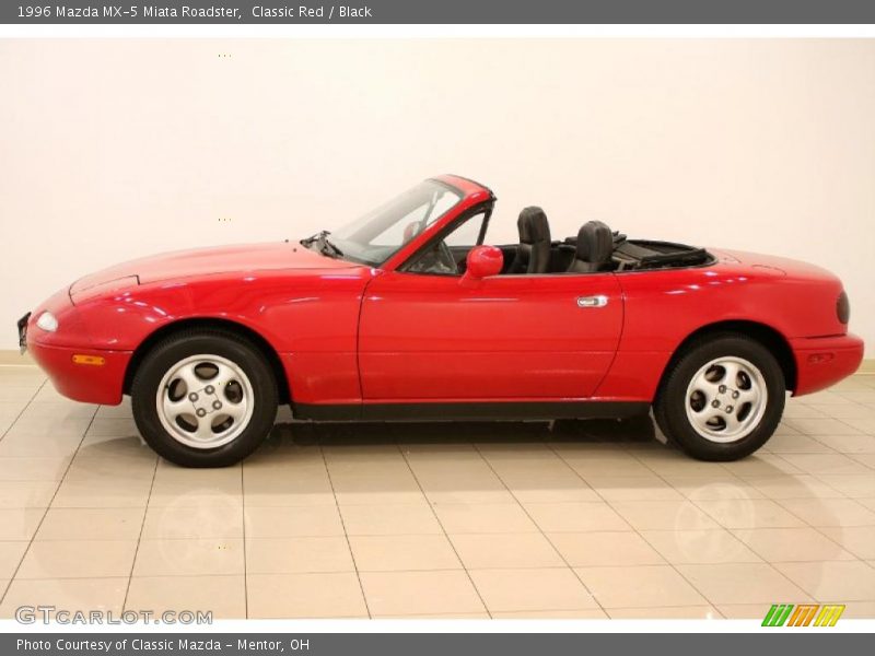 Classic Red / Black 1996 Mazda MX-5 Miata Roadster