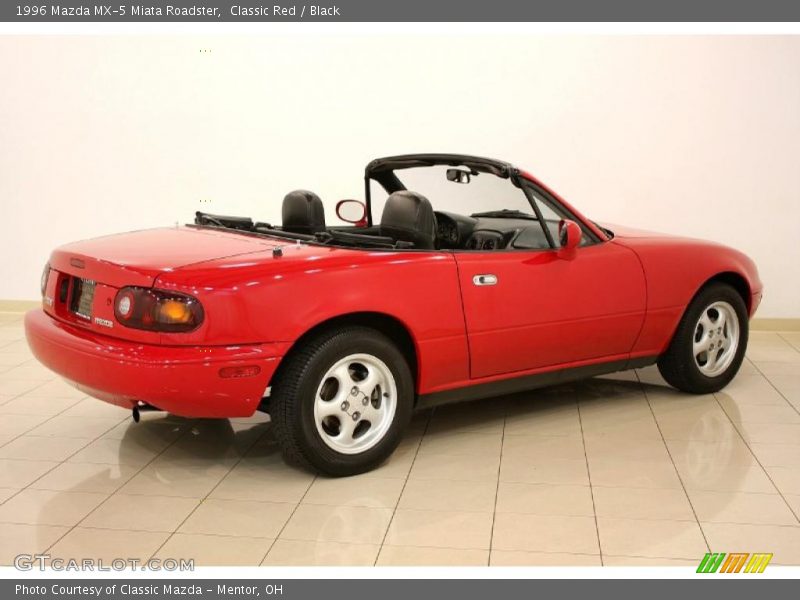 Classic Red / Black 1996 Mazda MX-5 Miata Roadster