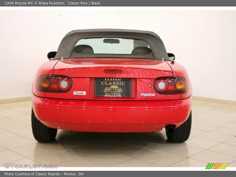 Classic Red / Black 1996 Mazda MX-5 Miata Roadster