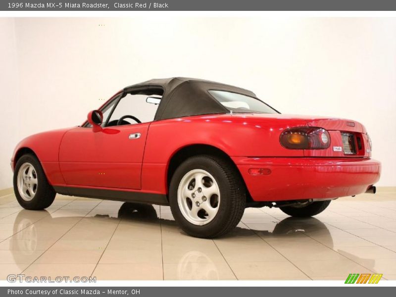 Classic Red / Black 1996 Mazda MX-5 Miata Roadster