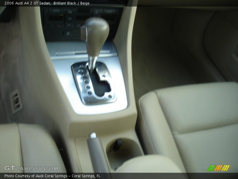 Brilliant Black / Beige 2006 Audi A4 2.0T Sedan