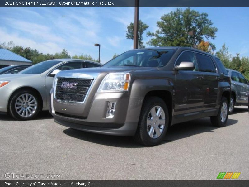 Cyber Gray Metallic / Jet Black 2011 GMC Terrain SLE AWD