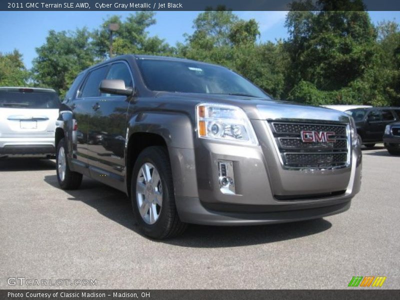 Cyber Gray Metallic / Jet Black 2011 GMC Terrain SLE AWD