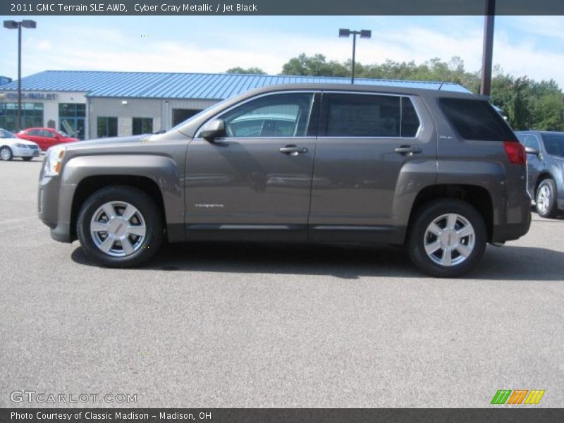 Cyber Gray Metallic / Jet Black 2011 GMC Terrain SLE AWD