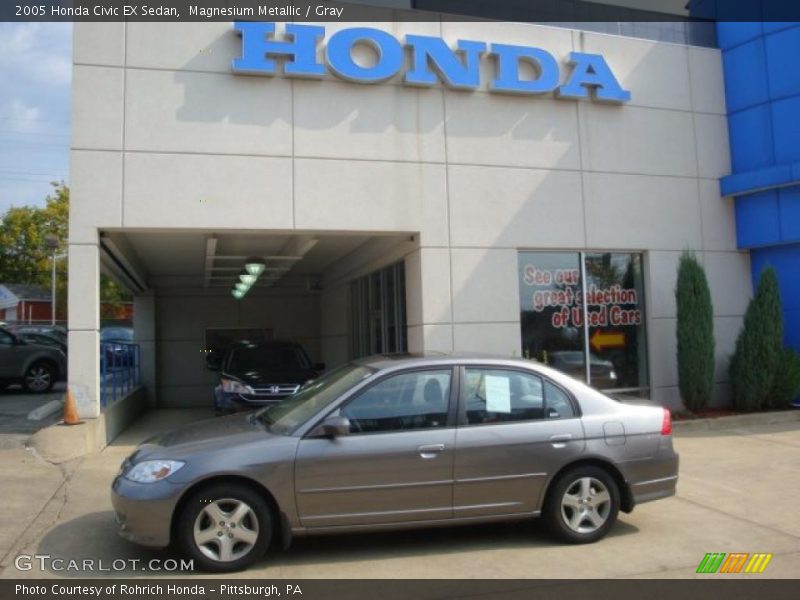 Magnesium Metallic / Gray 2005 Honda Civic EX Sedan