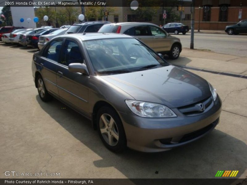 Magnesium Metallic / Gray 2005 Honda Civic EX Sedan