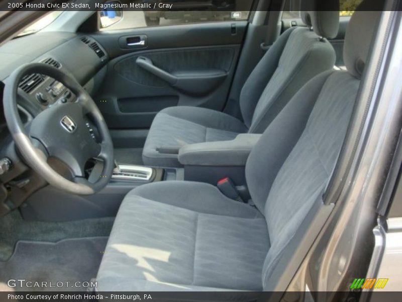Magnesium Metallic / Gray 2005 Honda Civic EX Sedan