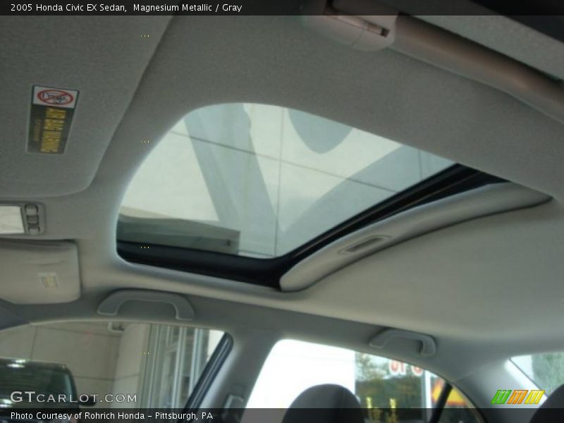 Magnesium Metallic / Gray 2005 Honda Civic EX Sedan