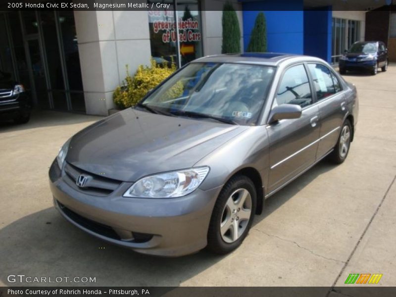 Magnesium Metallic / Gray 2005 Honda Civic EX Sedan