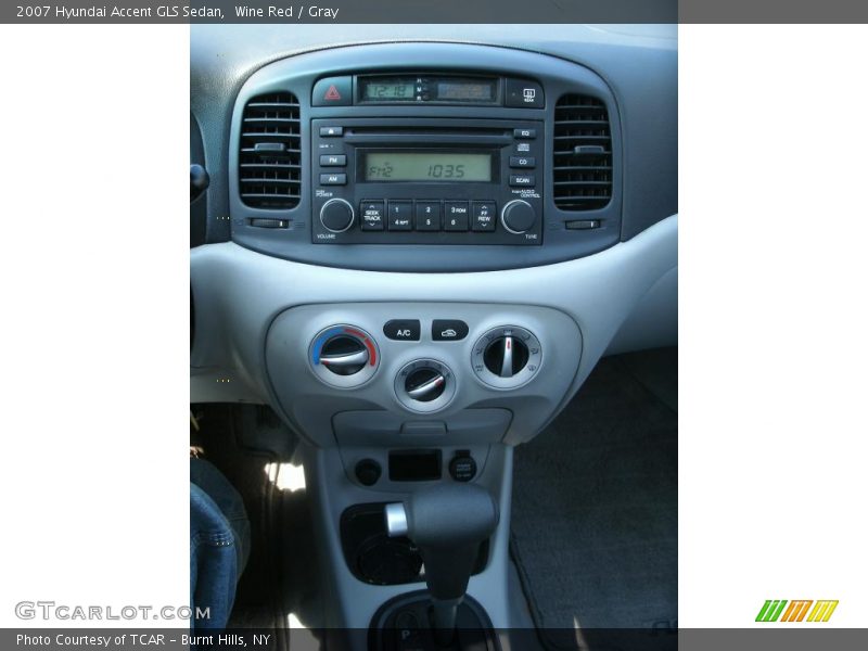 Wine Red / Gray 2007 Hyundai Accent GLS Sedan