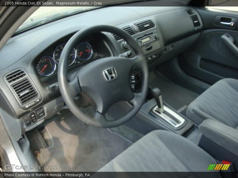 Magnesium Metallic / Gray 2005 Honda Civic EX Sedan
