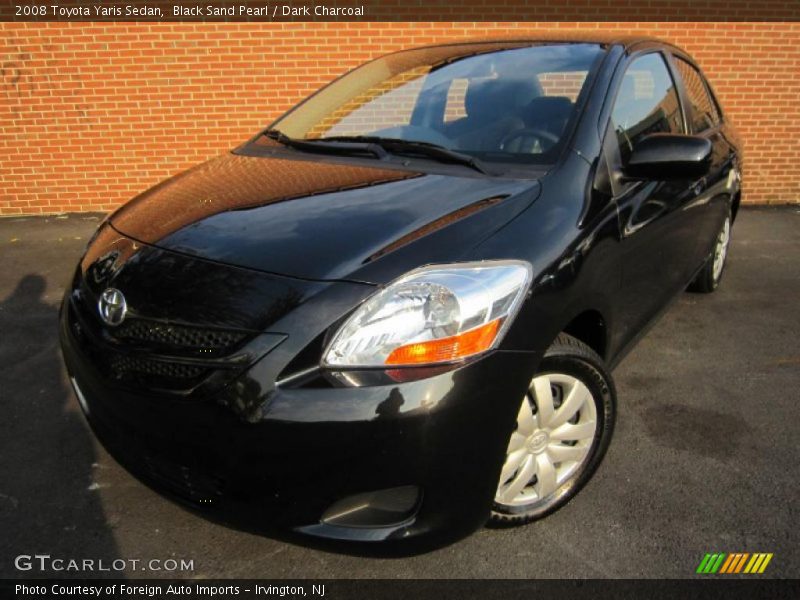Black Sand Pearl / Dark Charcoal 2008 Toyota Yaris Sedan