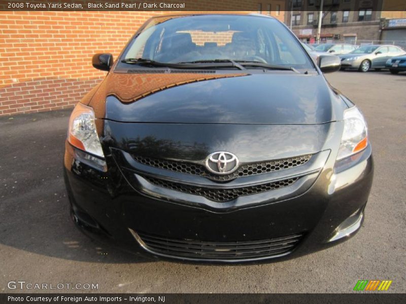 Black Sand Pearl / Dark Charcoal 2008 Toyota Yaris Sedan