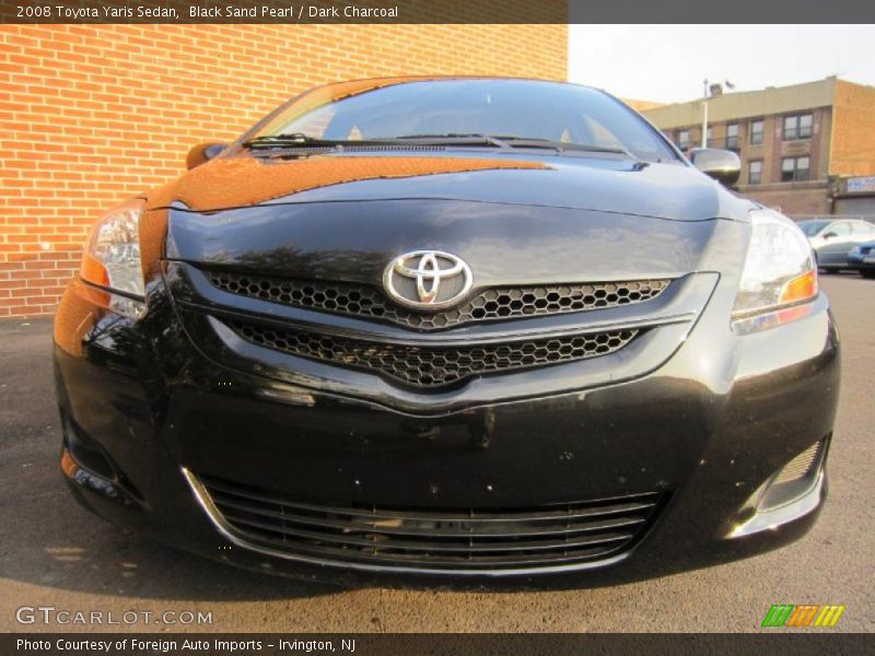 Black Sand Pearl / Dark Charcoal 2008 Toyota Yaris Sedan
