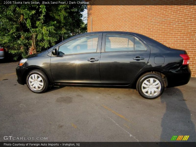 Black Sand Pearl / Dark Charcoal 2008 Toyota Yaris Sedan