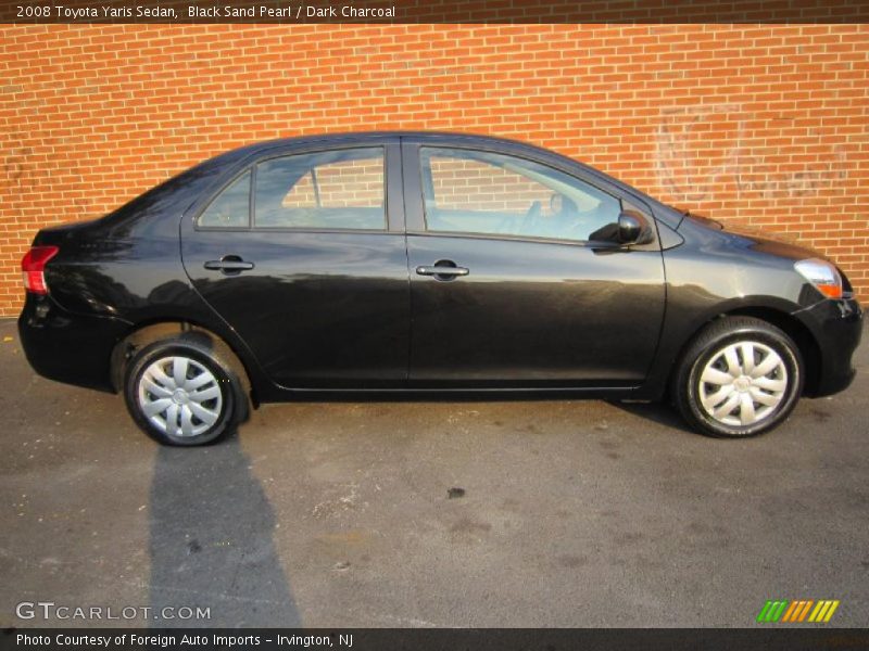 Black Sand Pearl / Dark Charcoal 2008 Toyota Yaris Sedan