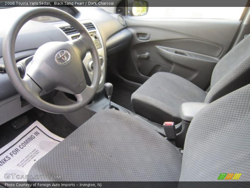 Black Sand Pearl / Dark Charcoal 2008 Toyota Yaris Sedan