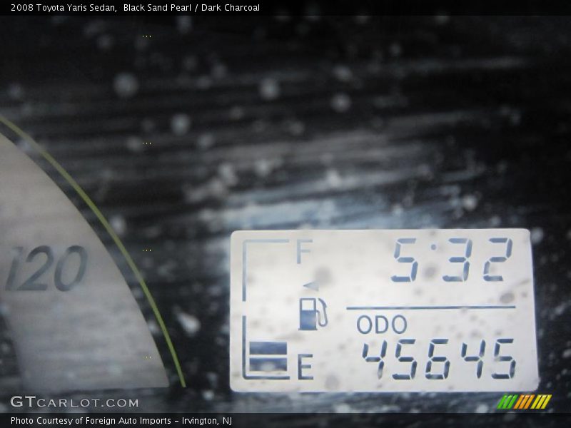 Black Sand Pearl / Dark Charcoal 2008 Toyota Yaris Sedan