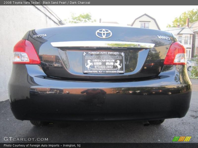 Black Sand Pearl / Dark Charcoal 2008 Toyota Yaris Sedan