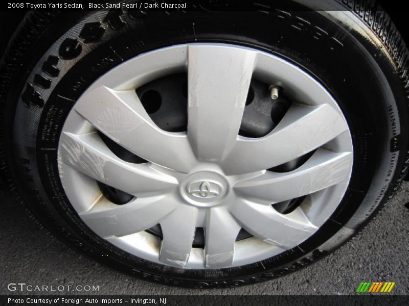 Black Sand Pearl / Dark Charcoal 2008 Toyota Yaris Sedan
