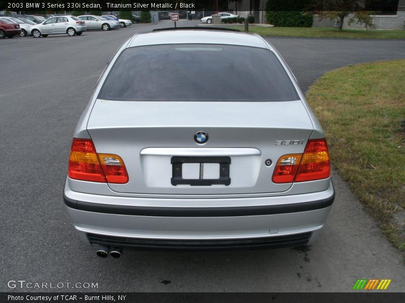 Titanium Silver Metallic / Black 2003 BMW 3 Series 330i Sedan