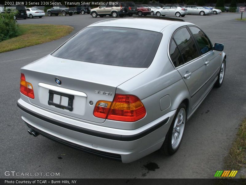 Titanium Silver Metallic / Black 2003 BMW 3 Series 330i Sedan