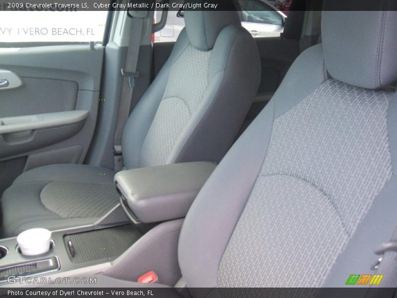 Cyber Gray Metallic / Dark Gray/Light Gray 2009 Chevrolet Traverse LS