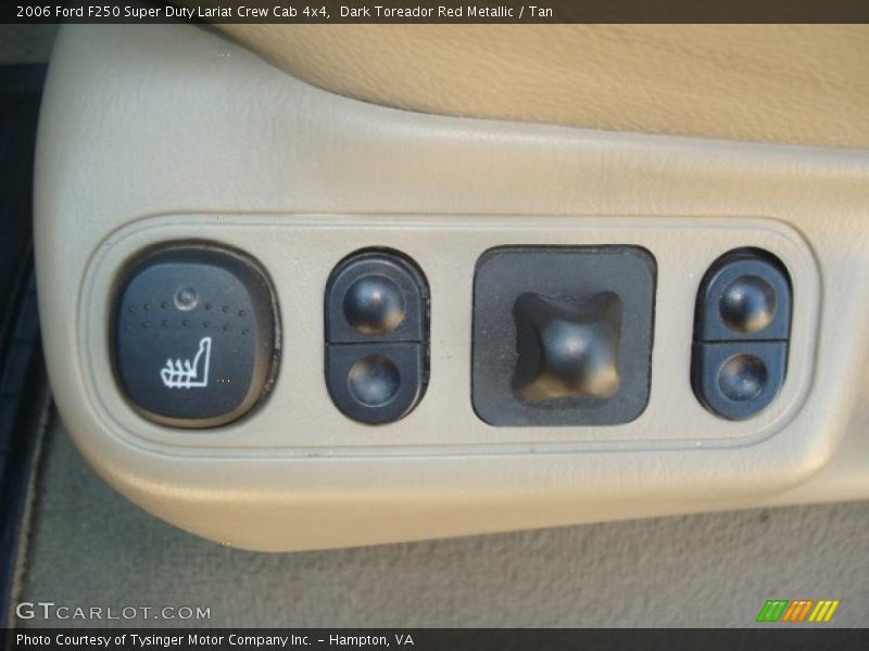 Dark Toreador Red Metallic / Tan 2006 Ford F250 Super Duty Lariat Crew Cab 4x4
