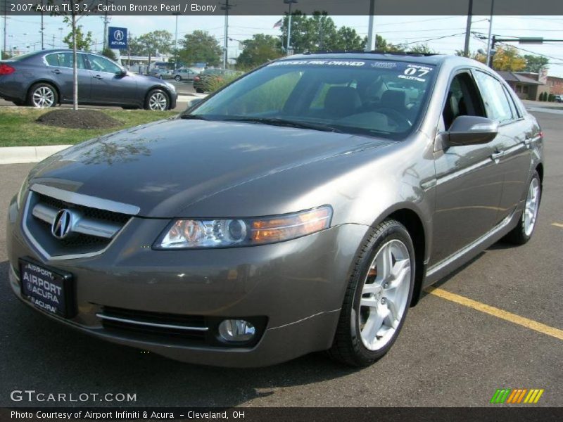 Carbon Bronze Pearl / Ebony 2007 Acura TL 3.2