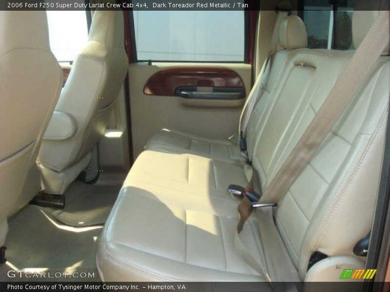 Dark Toreador Red Metallic / Tan 2006 Ford F250 Super Duty Lariat Crew Cab 4x4