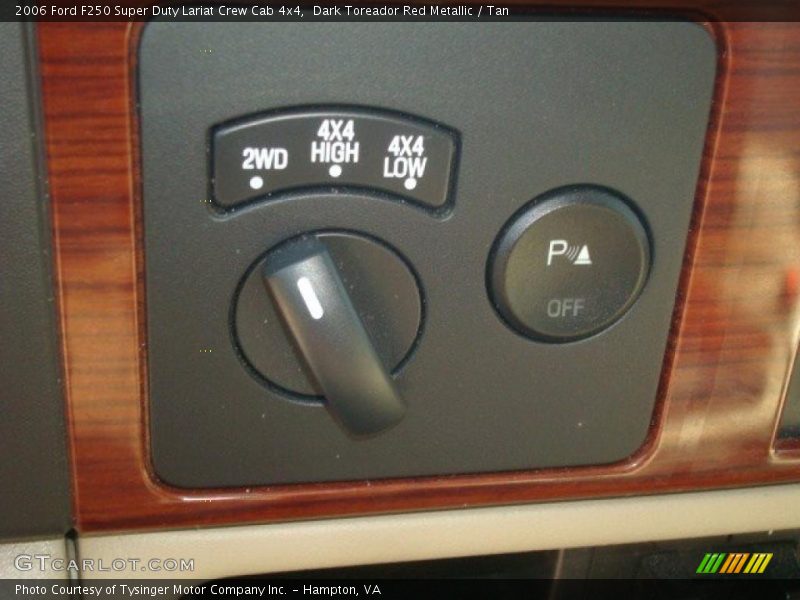 Dark Toreador Red Metallic / Tan 2006 Ford F250 Super Duty Lariat Crew Cab 4x4