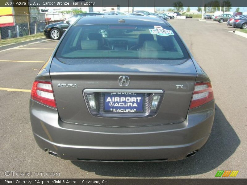 Carbon Bronze Pearl / Ebony 2007 Acura TL 3.2